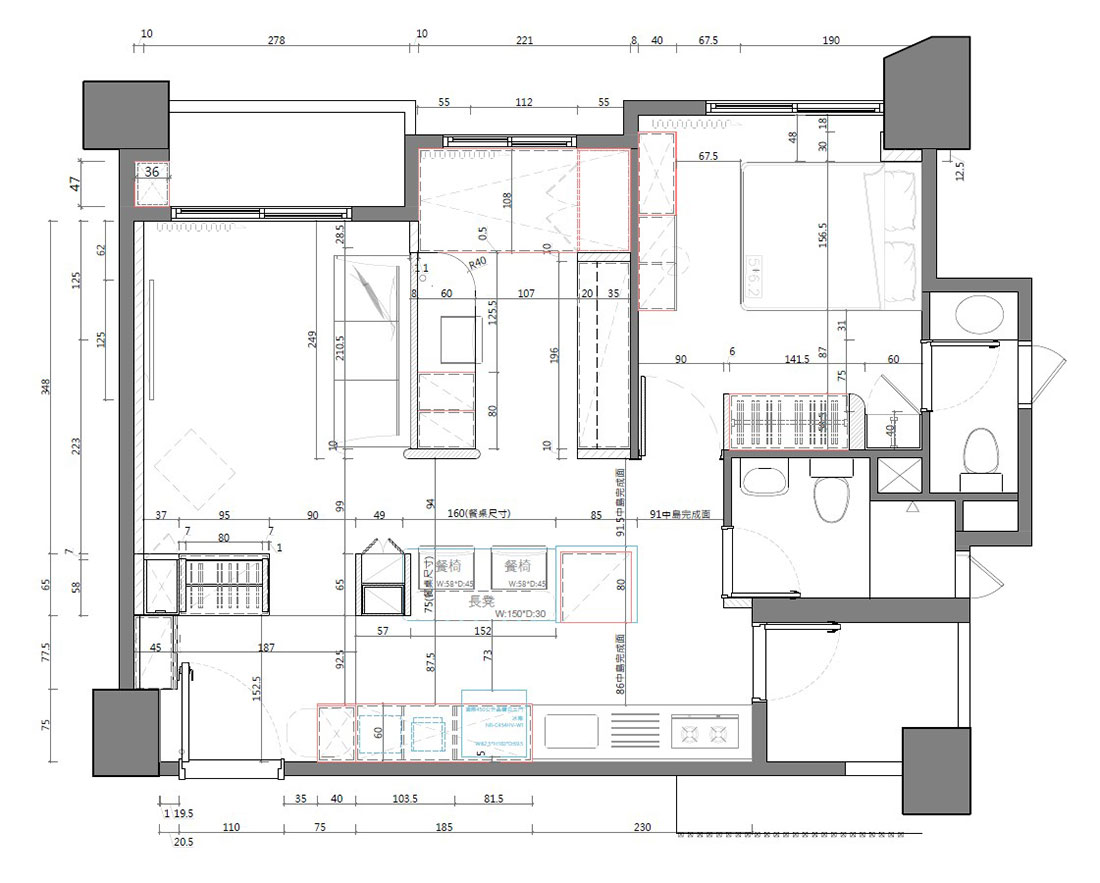 莎若設計_新大代代木住宅平面圖
