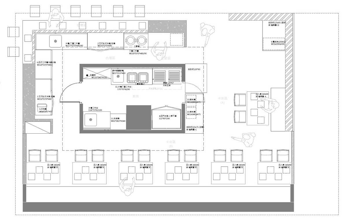 莎若設計_敝姓鍋-桃園統領平面圖
